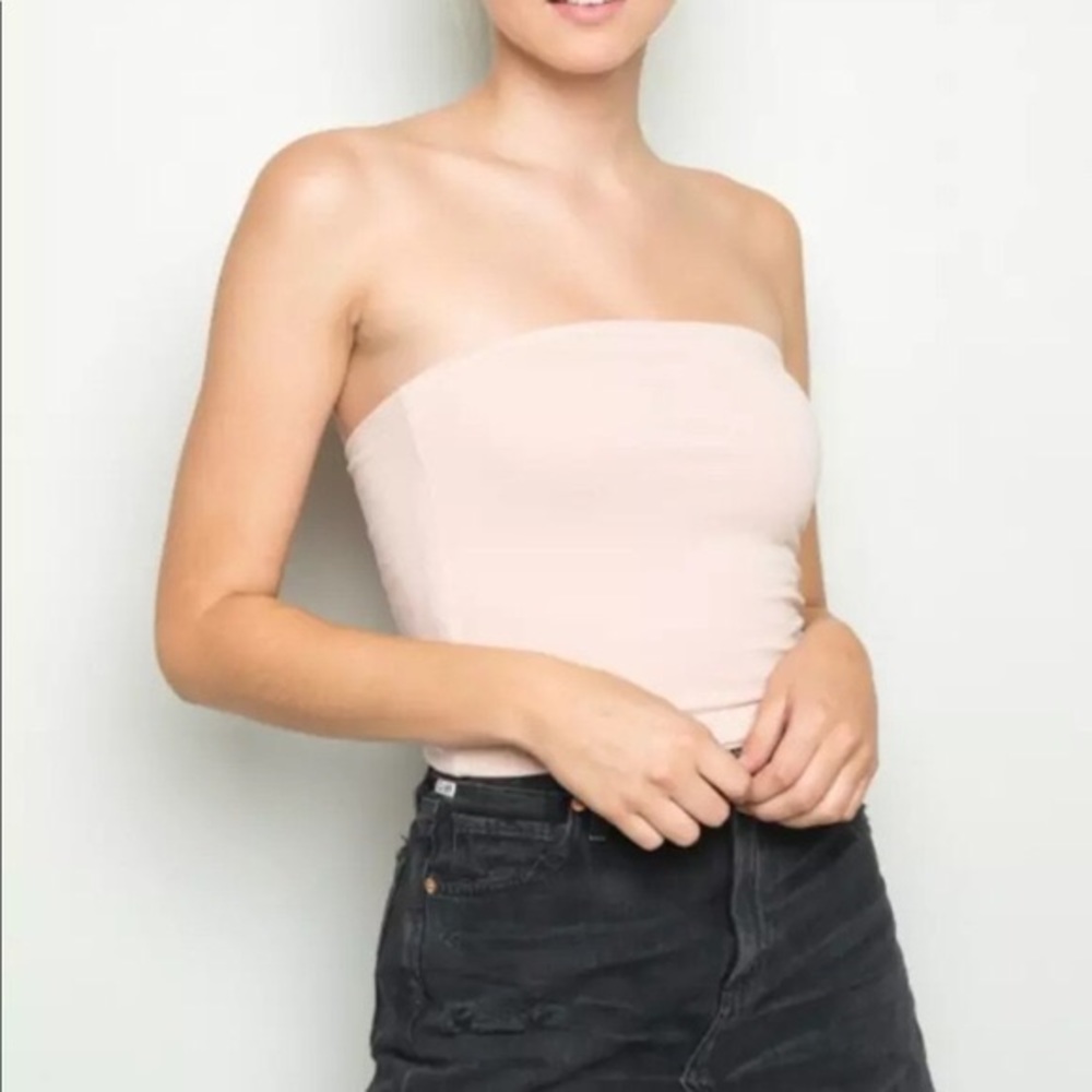 Pale pink Brandy Melville tube top